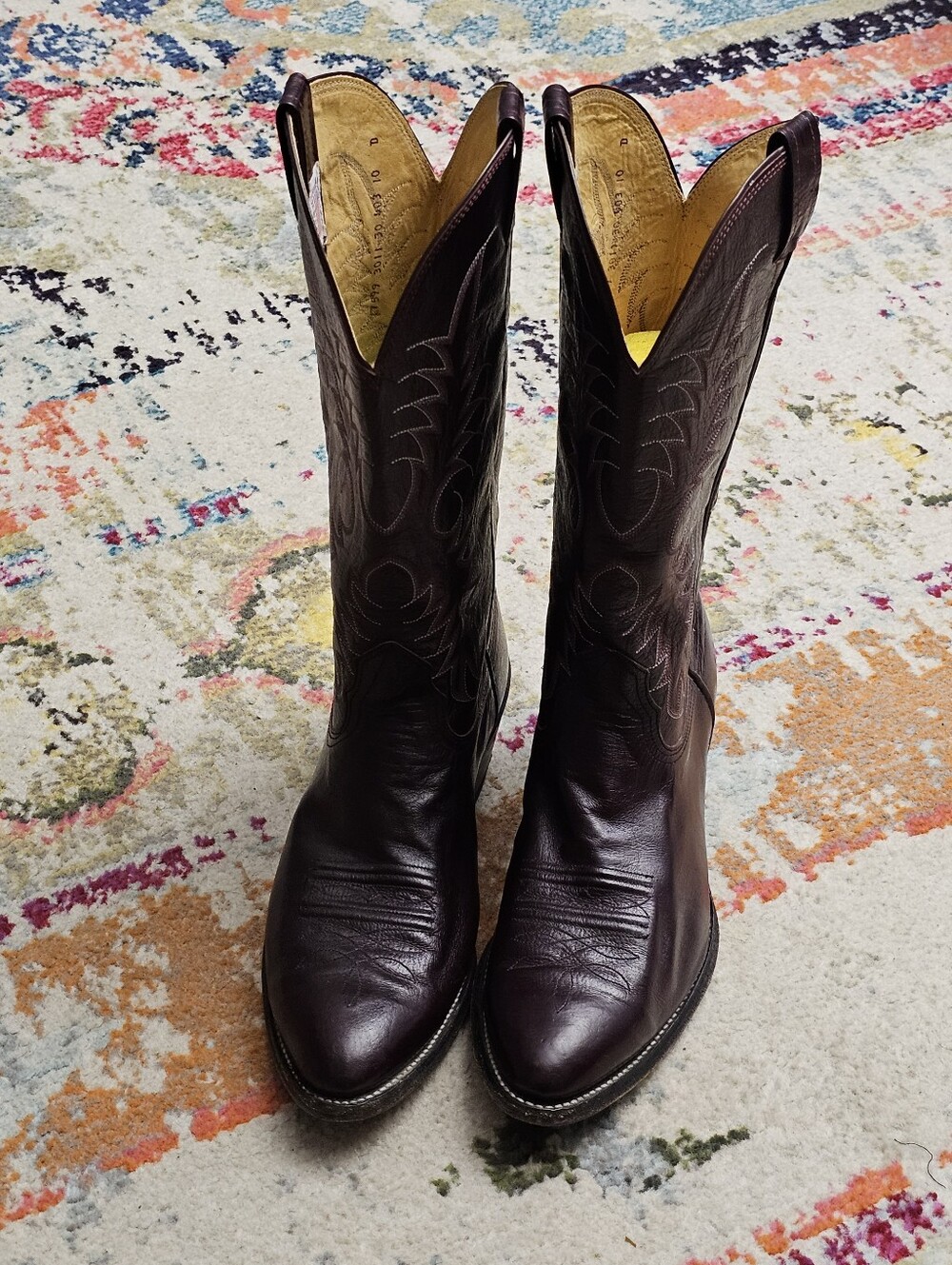 VTG 90s Nocona Men's Boots Size 10 D 3011-30-403 Oxblood Burgundy Western
